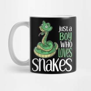 Just A Boy Who Loves Snakes S And Boys Sticker Mug